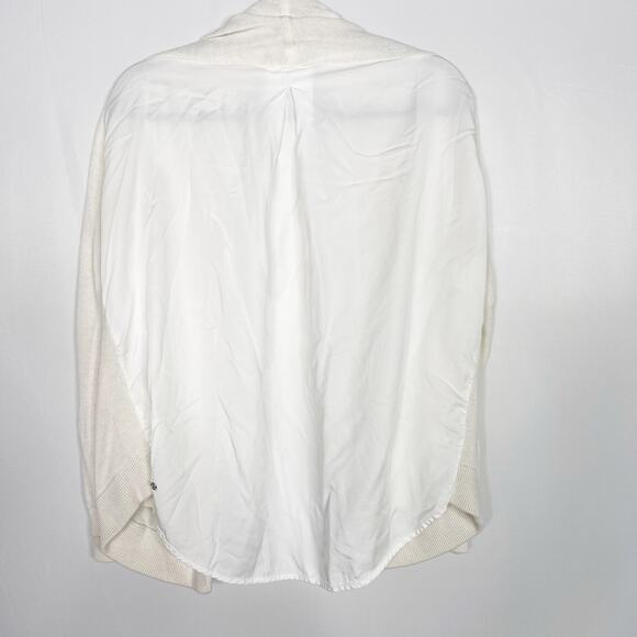 Lululemon Womens 4 White Cardi In The Front Sweater Boolux Tencel Button Front - Picture 2 of 9
